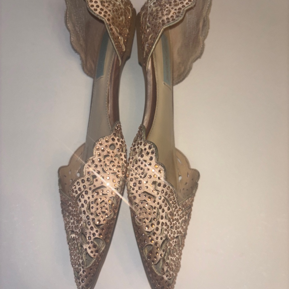 Betsey Johnson Lucy D’orsay Embellished Women's Flats - Picture 3 of 7